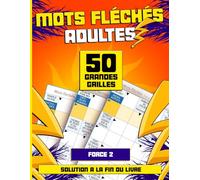 Mots Fléchés Adultes Force 2/4: Cahier de jeux intermédiaires - Activité stimulante pour adultes et seniors