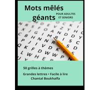 Mots mêlés géants: Pour adultes et séniors
