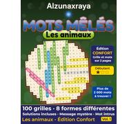 Mots Mêlés: Les animaux - Édition Confort - Débutant