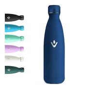 Motswedi Borraccia Termica 500 ml, Senza BPA, Borraccia con Cannuccia, 18/8 Acciaio Inox, Bottiglia Termica, Doppia Parete, Borracce Termiche, per Palestra, Scuola, Sport, Ufficio, Yoga, Blu Scuro