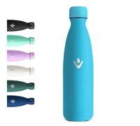 Motswedi Borraccia Termica 500 ml, Senza BPA, Borraccia con Cannuccia, 18/8 Acciaio Inox, Bottiglia Termica, Doppia Parete, Borracce Termiche, per Palestra, Scuola, Sport, Ufficio, Yoga, Azzurro