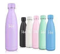 Motswedi Borraccia Termica, 500ml 18/8 Acciaio Inox, Bottiglia Termica, Senza BPA, Borraccia Acciaio Inox, 12 Ore/Freddo 24 Ore, Borraccia per Scuola, Sport, Campeggio, Yoga, Palestra, Viola Chiaro