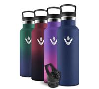 Motswedi Borraccia Termica, 750 ml Senza BPA, Borracce Acqua, Bottiglia Con Cannuccia e 2 Coperchi, Borraccia Acciaio, 18/8 Acciaio Inossidabile, Borracce per Guida, Pesca - blu scuro