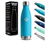 Motswedi Borraccia Termica Bambini, 500ml 18/8 Acciaio Inox, Bottiglia Termica, Doppia Parete, Borracce Termiche, Borraccia Acciaio Inox, Bottiglia acqua per Palestra, Sport, Ufficio, Yoga, Blu