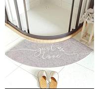 MOTT 50 Tappetino da bagno curvo a quadrante, 45 x 100 cm, tappetino da bagno semicircolare, tappeto antiscivolo per pavimento doccia, lavabile, tappetino per piedi a ventaglio, L