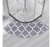 MOTT 50 Tappetino da bagno semicircolare per box doccia a quadrante, tappeto antiscivolo da bagno, tappetino da doccia, tappetino da doccia a forma di ventaglio, tappetino curvo per doccia per hotel,