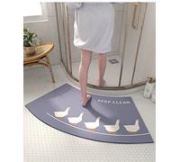 MOTT 50 Tappetino da doccia curvo per box doccia a quadrante,Tappetino da bagno antiscivolo ad asciugatura rapida e assorbente,Tappetino da bagno semicircolare per docce rotonde