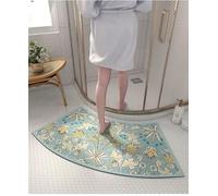 MOTT 50 Tappetino da doccia curvo per box doccia quadrante, tappetino da bagno antiscivolo ad asciugatura rapida, tappetino da bagno semicircolare per docce rotonde, 40 x 75 cm