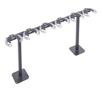 Mottez B061C6 Range 6 Monopattino su piedistallo, colore: Nero antracite | 6 posti, antracite-nero