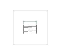 Mottez B944VBC LBXB944VBC-Barra telescopica con 2 sbarre da 55 a 103 cm, Colore: Bianco, Sconosciuto