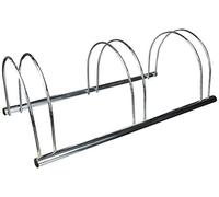 Mottez, Rastrelliera per Biciclette, Grigio (Aluminium), 3 Biciclette