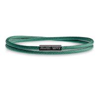 Motti Way Braccialetti Uomo e Donne Magnetico Nautici Nero Corda, Unisex Bracciale Impermeabile Marinaio
