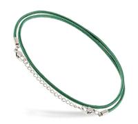 Motti Way Cavigliera Donna Acciaio Inossidabile, Cavigliera Donna Gioiello, Cavigliera In Corda Nautica Verde Resistente All'acqua, Cavigliera Surfer Unisex, Bracciale Corda Caviglia Estate