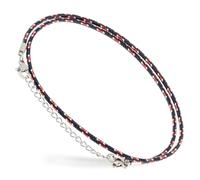 Motti Way Cavigliera Donna Acciaio Inossidabile, Cavigliera Donna Gioiello, Cavigliera In Corda Nautica Colorata Resistente All'acqua, Cavigliera Surfer Unisex, Bracciale Corda Caviglia Estate