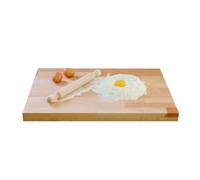 Mottinox Asse Pasta, 100% Legno Faggio, Tavola per Impastare, 60X40X1,9cm, Con Gradino Antiscivolo (2,2cm)