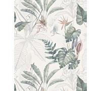 MOTTK Carta da parati autoadesiva effetto vintage, 44 x 300 cm, impermeabile, in vinile, opaca, pellicola decorativa per mobili, camera da letto e bagno (bianco2)