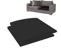 MOTTK Cuscino quadrato per divano, 40/50/60 cm, supporto per sedile cedente, nero, schiuma ad alta densità, ricambio per mobili, riparazione sotto abbassamento (2,50 x 50 cm)