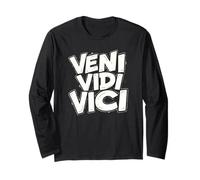 Motto da atleta Veni Vidi Vici Bold Gamer Maglia a Manica