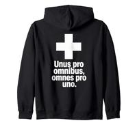 Motto Svizzero Unus PRO Omnibus Omnes PRO Uno Felpa con Cappuccio