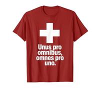 Motto Svizzero Unus PRO Omnibus Omnes PRO Uno Maglietta