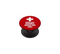Motto svizzero Unus Pro Omnibus Omnes Pro Uno PopSockets PopGrip Adesivo