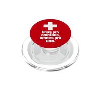 Motto svizzero Unus Pro Omnibus Omnes Pro Uno PopSockets PopGrip per MagSafe
