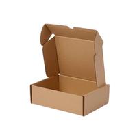 Mottola packaging - Scatole Per Spedizioni -25 pezzi - 27x20x5cm -Scatola In Cartone Fustellata Automonte Avana, ideali per E-commerce, imballaggio e stoccaggio-chiusura automatica(27x20x5)