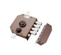 MOTTURA SERRATURA APPLICARE TRIPLICE C/MEZ. GIRO VERN. DX POMPA 60-30 S/ASTE