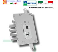 MOTTURA Serratura Per Porta Blindata Doppia Mappa Mano DX o SX Con Mezzo Giro