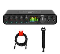 MOTU Pacchetto di interfaccia audio-MIDI USB-C M6 desktop 6x4 con cavo XLR-XLR e cinghie di fissaggio