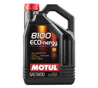 Motul 007229 8100 Eco-nergy 5W-30 100 Percent Synthetic Fuel Economy Gasoline and Diesel Lubricant - 5 Liter by Motul