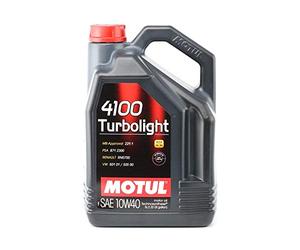 Motul 100357 4100 Olio Motore Turbolight 10W-40, 5 l