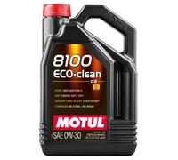 MOTUL 8100 ECO-CLEAN SAE 0W-30 C2 TANICA 5LT OLIO MOTORE ACEA C2, ILSAC GF-6A