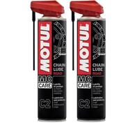 MOTUL 102981 C2 Chain Lube Road - Lubrificante per catena, 400 ml (Confezione da 2)