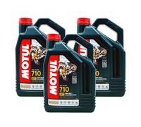 MOTUL 104035 OLIO MOTORE 710 2T SINTETICO MISCELA MOTO SCOOTER 3 x 4 LT 03MO15