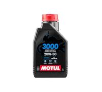 FLACONE DUE 2 LITRI OLIO MOTORE MOTUL 3000 4T 20W50 MINERALE PER MOTORI 4T