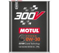 Motul 110856 | Motul 300V POWER ESTER Core Technology Car Racing Motor Oil | Viscosità 0W-30, SAE J 300 | 2 litri