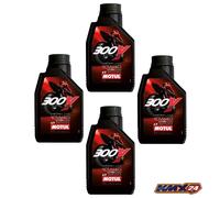 Motul 300V 4T Factory Line Road Racing 10W40 Olio Motore 4 Tempi 4x1 Litri