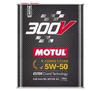 Motul 300V Competition 5W50 Olio Motore 100% Sintetico Racing 2 Litri Ester Core