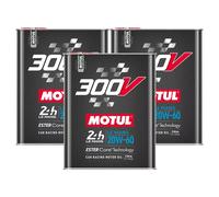 MOTUL 300V LE MANS 10W60 - OLIO MOTORE RACING AUTO 4 TEMPI 100% SINTETICO - 6 L