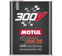 Motul 110813 | Motul 300V POWER ESTER Core Technology Car Racing Motor Oil | Viscosità 0W-20, SAE J 300 | 2 litri