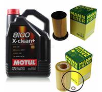 MOTUL 5 L 5W-30 Olio Motore + MANN-FILTER Per BMW 3er E46 318d 320d Compact