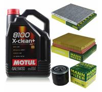 Motul 5 L 5W-30 olio motore + + Mann - per Kia Carens III Un 1.6