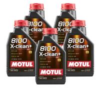MOTUL 5 Lt Olio Motore SAE 5W30 8100 X-CLEAN+ Acea C3 - (BMW LL-04/MB 229.51)