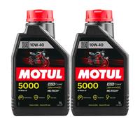 MOTUL 5000 10W40 4T 2L Olio Moto Semisintetico NGEN Core HC-TECH JASO MA2 API SN