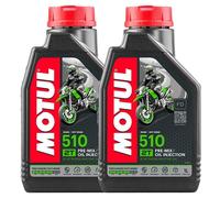 MOTUL 510 OLIO MISCELA 2T SCOOTER MOTO 100% TECNOSYNTHESE ANTI FUMO 2 LITRI