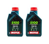 MOTUL 5100 15W 50 TECHNOSYNTHESE 2 LITRI OLIO MOTORE moto scooter 02MO52