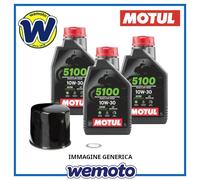 MOTUL 5100 Kit tagliando Olio e Filtro per Moto Honda CBR 650 FA 2014 2018