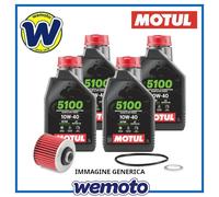 MOTUL 5100 Kit tagliando Olio e Filtro per Moto Yamaha XJR 1200 1995 1998