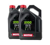 MOTUL 5100 SAE 10W-40 4T Olio Moto Jaso MA2, Api Sm, Api Sl, 2x4 Litro